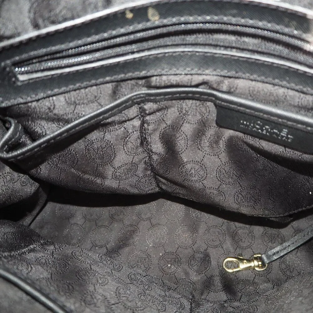 Michael Kors‎ Hamilton Large Saffiano Leather Tote Bag Purse Black / Gold OS - Picture 7 of 11